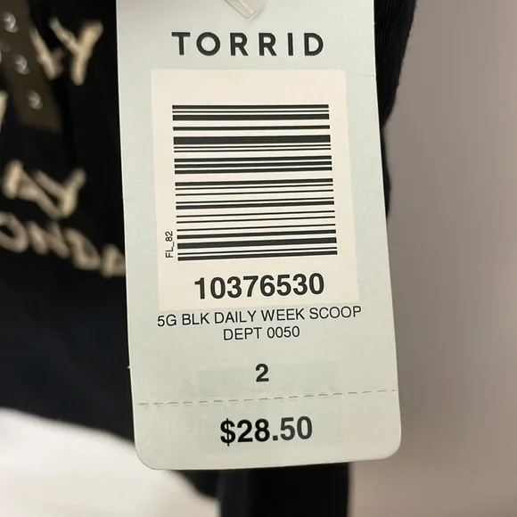 Torrid size 2 Graphic Daily week Monday tee tshirt - Picture 3 of 5